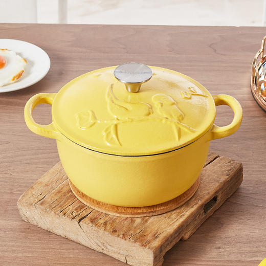 🎁乐美雅moltobella珐琅炖锅19cm-暖树春莺 商品图2