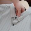 老钱风条纹短袖衬衫 S018022，品质基础款，极简穿搭 商品缩略图1