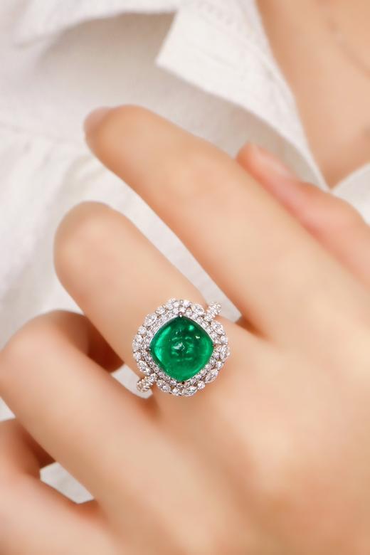 3.81ct 祖母绿戒指 商品图4