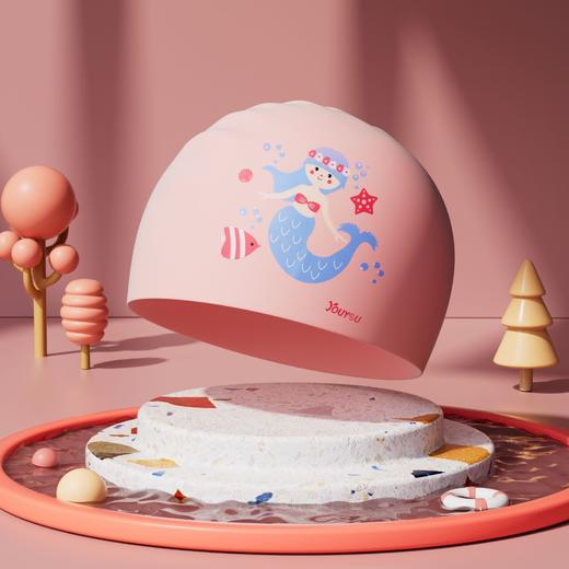 【潮趣适泳 玩转水上世界】佑游儿童硅胶游泳帽 男童女童长发防水 护耳不勒头 可爱泳帽 游泳装备-QQ 商品图8