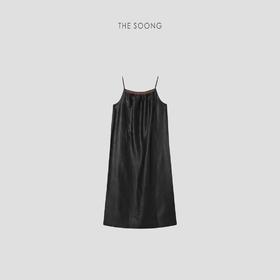THESOONG |"帕尔玛"甄选100%香云纱柔软吊带连衣裙HBQZ4079