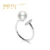 美裕 925银淡水珍珠戒指 开口戒8-9mm 108487W 商品缩略图0