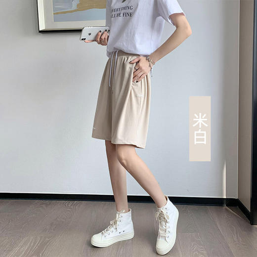 【五分运动裤】女潮高腰薄款休闲短裤女夏季新款宽松阔腿大码胖mm，宽松高腰，潮流又百搭。ry 商品图2