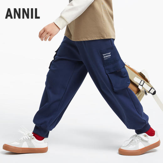 【5A级抗菌】男童工装酷感灯笼裤新款安奈儿童装实体店同款AB436548 商品图1
