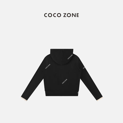 COCO ZONE秋季连帽上衣双拉链百搭通勤长袖外套 23C19320 商品图1