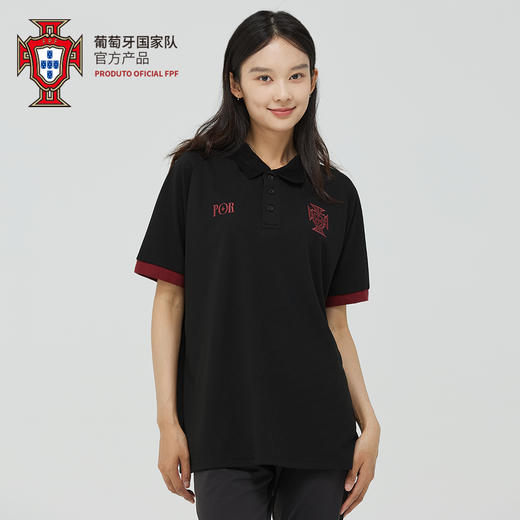 【官方正版】葡萄牙国家队|队徽刺绣简约POLO衫短袖足球迷运动C罗 商品图1
