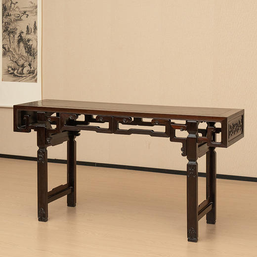 清 红木独板拐子纹平头案 商品图1