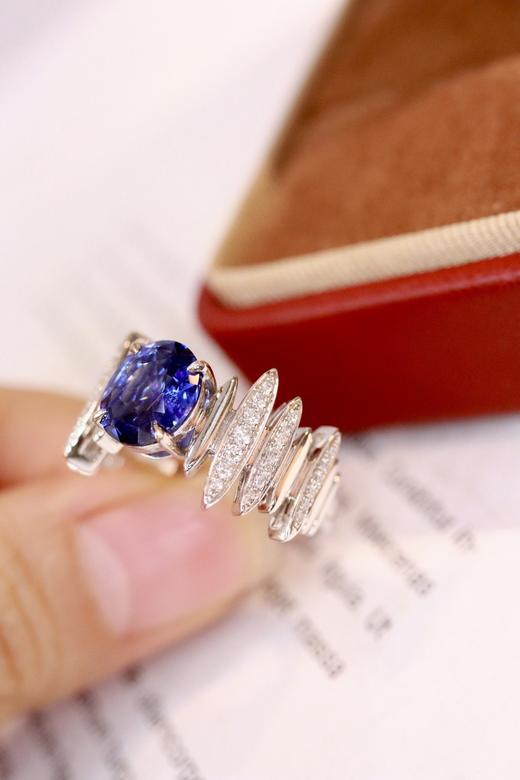 2.0ct 蓝宝石戒指 商品图7