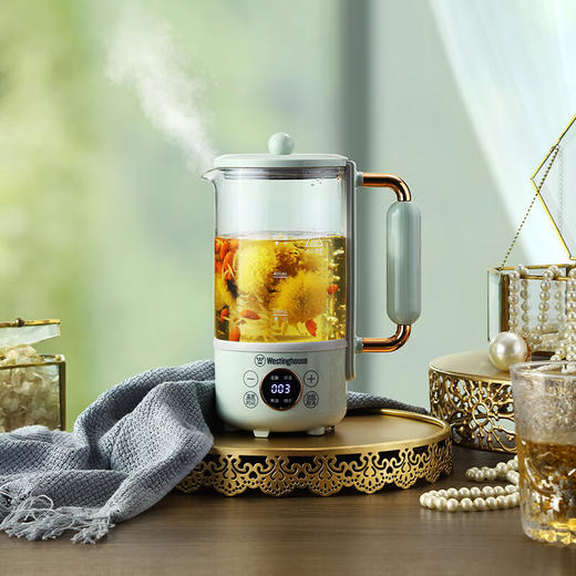 【美国西屋0.6升养生壶】Westinghouse西屋养生壶电水壶迷你养生杯办公室便携一体式保温煮茶器热水壶0.6L 商品图0