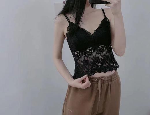 燕尾蝶美背法式蕾丝内衣打底吊带到手两件 商品图4