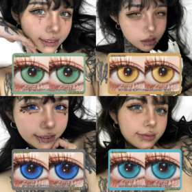 DOYA日抛·造梦者系列 纯净蓝&幻想绿&时空金&星河蓝·14.5mm(着色参考14.2mm) 0-800度(无525/575)·cos显色款·日抛随带随扔 方便干净卫生