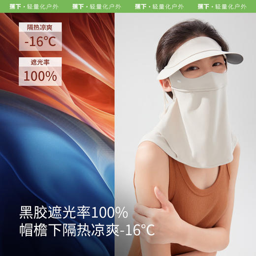 蕉下帽檐款护颈防晒面罩AL34124 商品图5