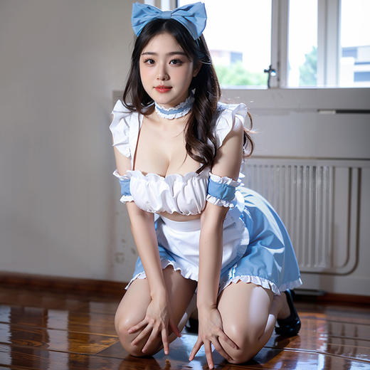 【霏慕】褶皱花边抹胸甜心女仆装6747 商品图6