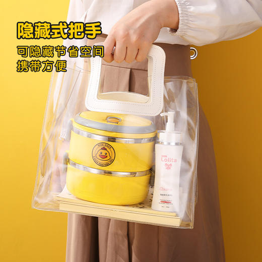 【吾鸭驾到！304不锈钢分层餐盒】食物可接触用，每一口皆安心，户外多层圆形饭盒保温分格便当盒学生餐盒户外礼品开学季 商品图2