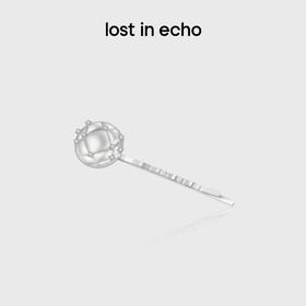 lost in echo2024秋季新款枕头系列银色一字发夹碎发侧边发卡女
