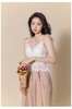 燕尾蝶美背法式蕾丝内衣打底吊带到手两件 商品缩略图0
