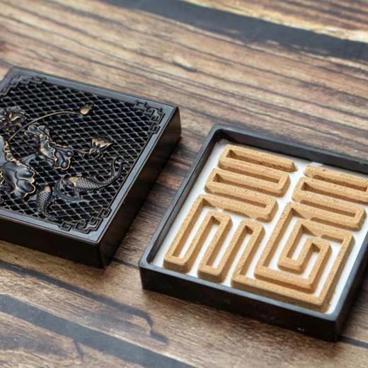 方形莲花香道9件套香道活动套装打香篆套盒 商品图3