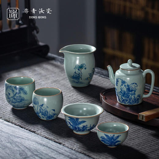 问鼎鼎青青花清园婴嬉套组 商品图0