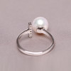 美裕 925银淡水珍珠戒指 开口戒8-9mm 108487W 商品缩略图5