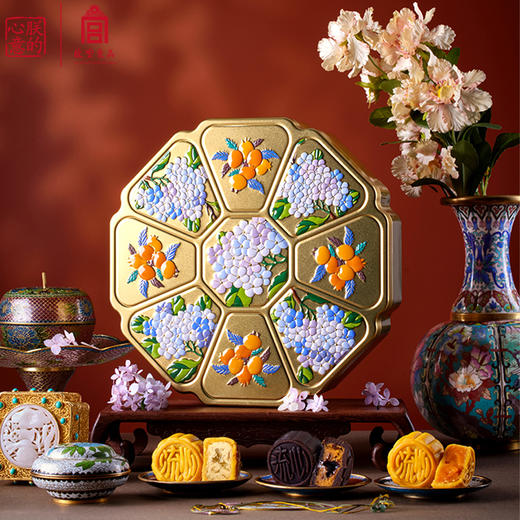 朕的心意故宫月饼礼盒 | 玉衡盒永和、宝殿盒、延芳盒、八角盒华彩，太有中国味道了 商品图8