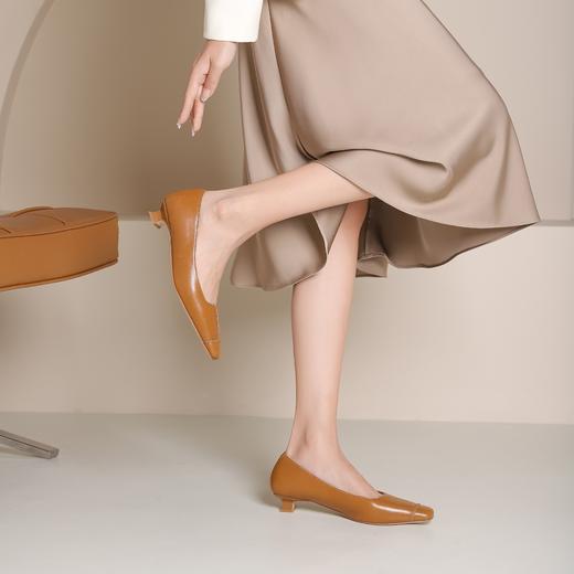 westory新款时尚优雅单鞋气质百搭低平跟单鞋女S24CE75151 商品图4