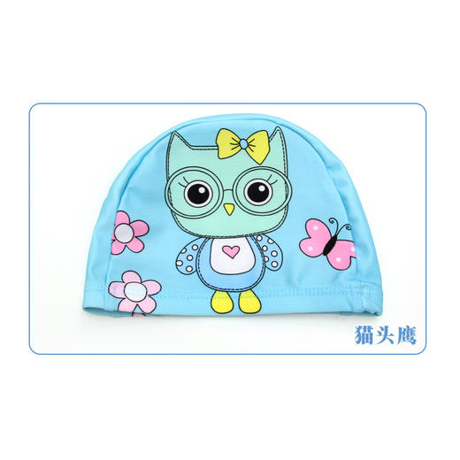 【带质检报告！经久耐用 超弹不勒头】8岁以上儿童泳帽 中大童布泳帽 可爱卡通男女童 新款时尚印花泳帽-QQ 商品图6