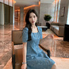 [奢姿轻奢系列]夏季大码女装气质名媛风裙子胖妹妹牛仔绣花连衣裙8942826322 商品缩略图2