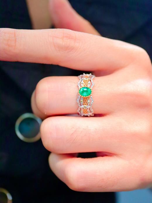 0.49ct 祖母绿戒指 商品图8