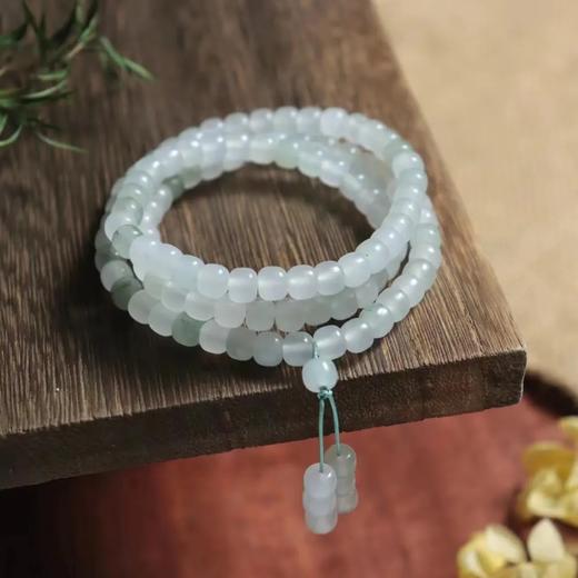 【前200位下单，送天山翠玉多圈手串】岐蚺·天山翠玉镯，联合亚洲珠宝联合会监制，冰透飘花，翠气萦绕【G】 商品图12