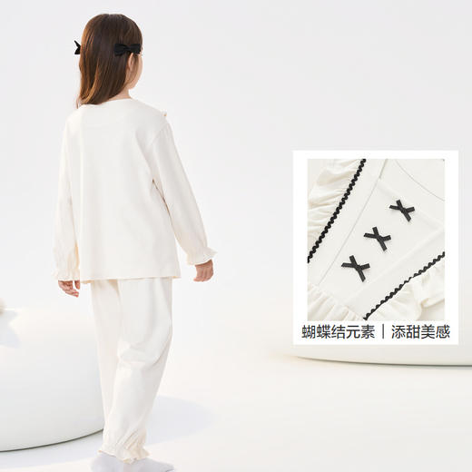 巴拉巴拉女童睡衣套装棉秋季新款小童大童宝宝家居服柔软甜美公主 商品图3