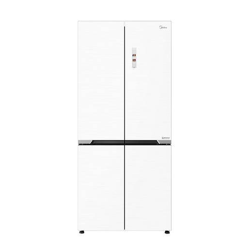 美的（Midea）（202684）十字对开门四门风冷无霜冰箱一级能效双变频智能净味零嵌底部散热 BCD-519WSGPZM 极地白 商品图0