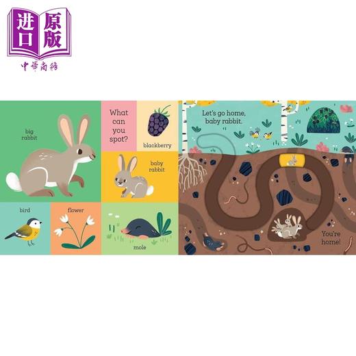 【中商原版】滑块轨道书 回家吧 兔子宝宝 Lets Go Home Baby Rabbit 英文原版 儿童纸板绘本 幼儿纸板书图画书 进口低幼童书 商品图1