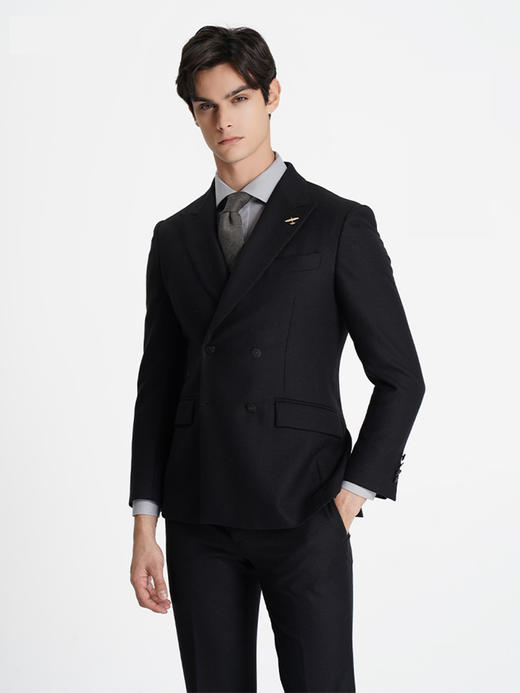 callisto黑色绵羊毛西服 商品图2