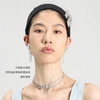 lost in echo2024秋季新款膨胀枕头银色蝴蝶结流苏chocker项链女 商品缩略图2