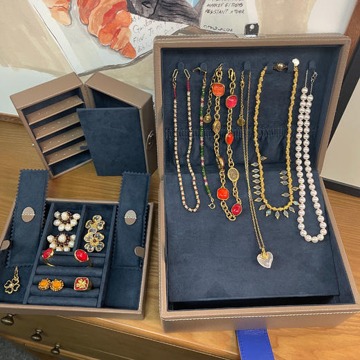 订购8周到｜LE TANNEUR-MEDIUM-中号 珠宝盒（灰褐色）［法国设计师］ 商品图5