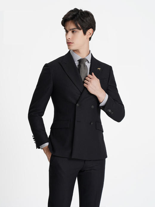 callisto黑色绵羊毛西服 商品图3