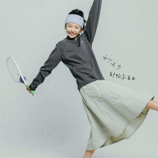 ACMEITEM爱棵米 户外防泼水伞裙大容量口袋半身裙中长裙子女士 商品图2