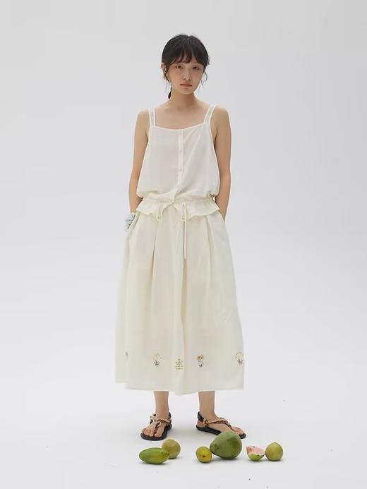 步履不停/4B11192C/短款抽绳收腰性感吊带背心 商品图1