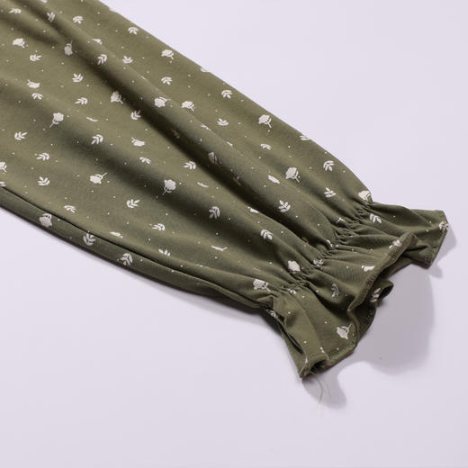 都市丽人睡衣好睡好眠长袖裙家居服26支CVC单面薄女士棉质睡裙LHT6H1 商品图5