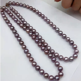 紫色珍珠项链