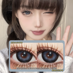 Doriscon半年抛·傲娇蓝莓·14.5mm(着色参考14.0mm) 0-1000度(有525/575) 韩产进口·(建议佩戴3-4个月左右更换)