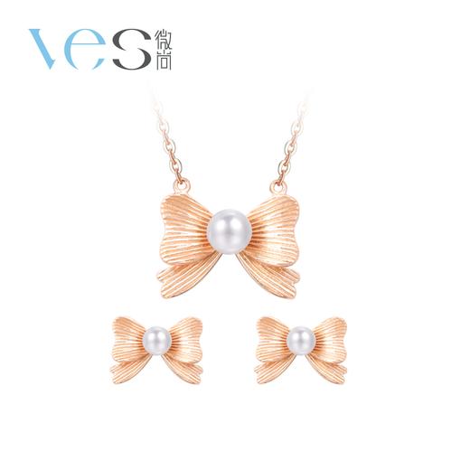甜梦蝴蝶结银925珍珠套系 商品图5