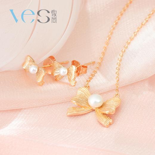 甜梦蝴蝶结银925珍珠套系 商品图2