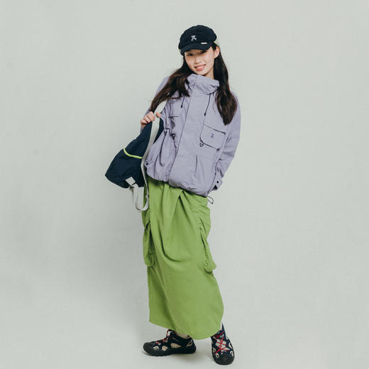 【出游季特惠】ACMEITEM爱棵米 户外工装半裙透气大口袋休闲中长半身裙女士GAF2370889E 商品图2