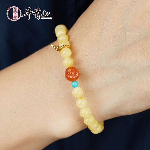 牛首山文创手串蜜蜡珠链温润油亮精工打磨男女礼物南京纪念品 商品图4