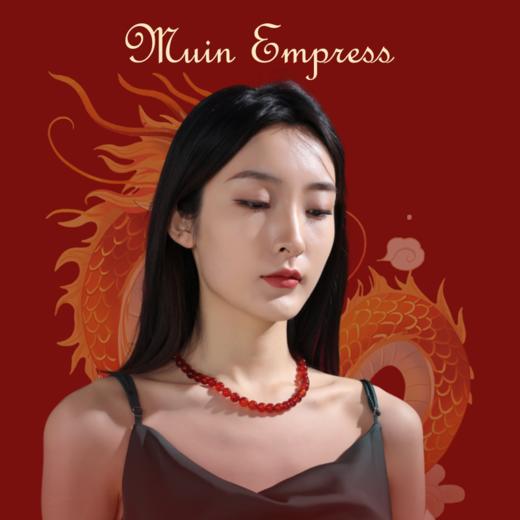 优选丨《八面玲珑》红玛瑙项链  珠子直径8mm/重量约42g  商品图2