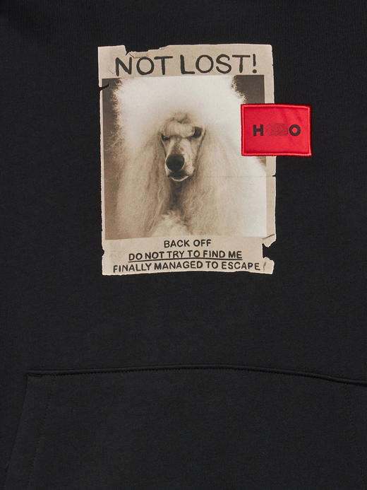 老板 2024秋季新款  狗狗图案毛圈布休闲宽松连帽卫衣 情侣款 特惠 Z-11861 商品图6