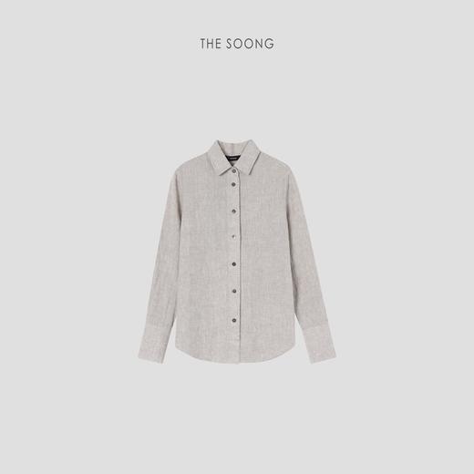 THESOONG |"至臻品质"100%甄选进口天然亚麻衬衫外套HWCS3570 商品图0