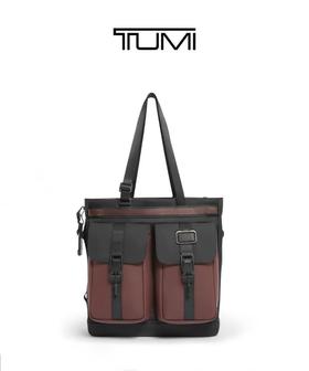 TUMI 托特包男  0232765XB-F  暗红色.【刻字后发出的商品，不支持退换货服务】