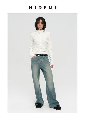 HIDEMI 循环可再生高弹力显瘦坑条连帽T恤长袖上衣帽衫 黑色/艺术灰/自然白